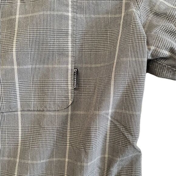 MERREL Long sleeve gray plaid button down shirt size XXL - Picture 4 of 6